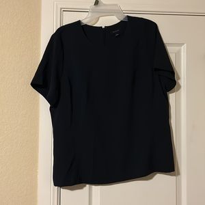 NWOT-Ann Taylor navy top-Size 14